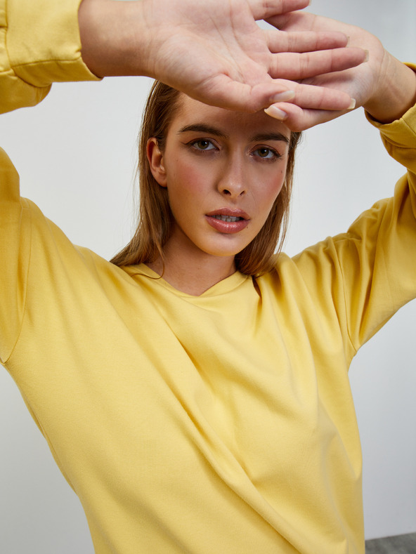 ZOOT.lab Žuti sweatshirt basic haljina ZOOT.lab Sloane