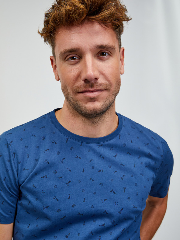 ZOOT.lab Plava muška majica s uzorkom ZOOT.lab Rowan