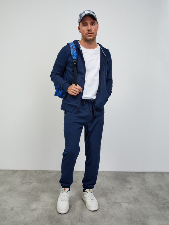 ZOOT.lab Tamnoplava muška osnovna majica s kapuljačom na patentni zatvarač ZOOT.lab Ralph