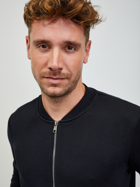 ZOOT.lab Crna muška osnovna majica s patentnim zatvaračem ZOOT.lab Keanu