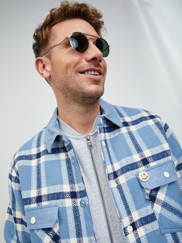 ZOOT.lab Svijetlo siva muška ZOOT.lab osnovna majica s patentnim zatvaračem marke Keanu