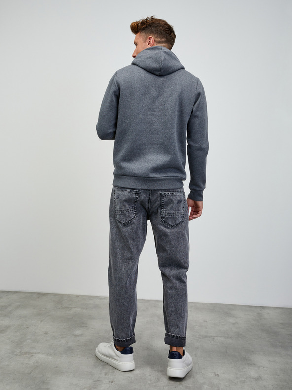 ZOOT.lab ZOOT.lab Jaxon tamno siva muška tigrasta majica s kapuljačom