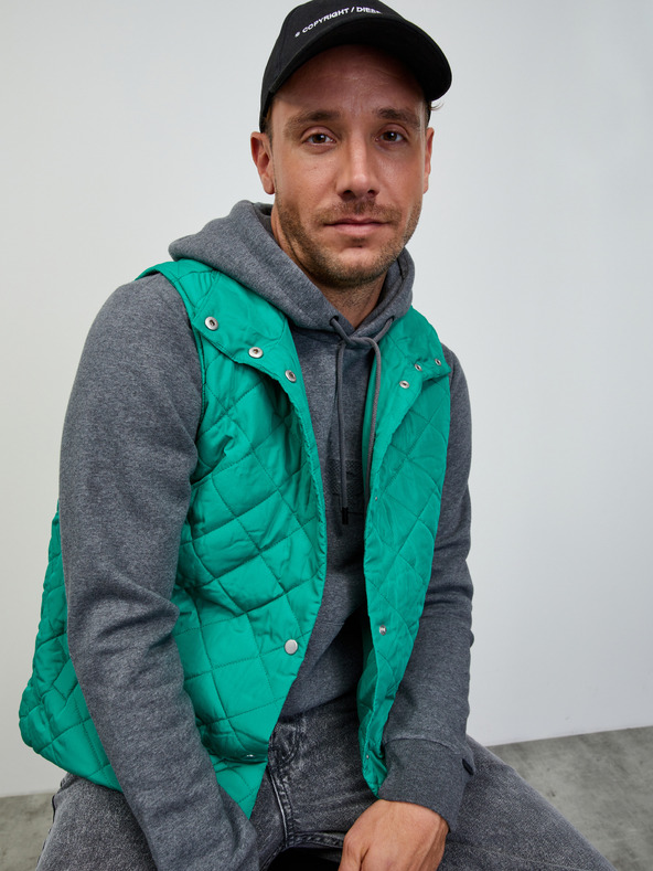 ZOOT.lab ZOOT.lab Jaxon tamno siva muška tigrasta majica s kapuljačom