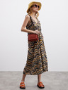 ZOOT.lab Crno-smeđa ženska midi haljina s uzorkom ZOOT.lab Nichel