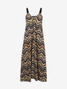 ZOOT.lab Crno-smeđa ženska midi haljina s uzorkom ZOOT.lab Nichel