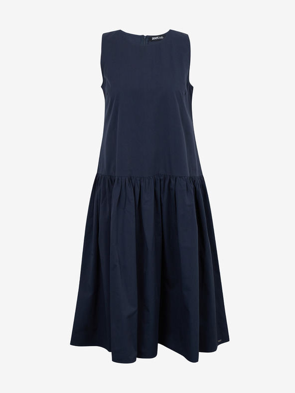 ZOOT.lab Tamno siva ženska haljina s volanom ZOOT.lab Urbana