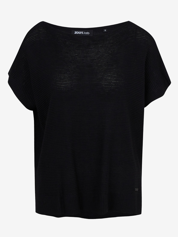 ZOOT.lab Crni ženski džemper prsluk sa dodatkom lana ZOOT.lab Danae