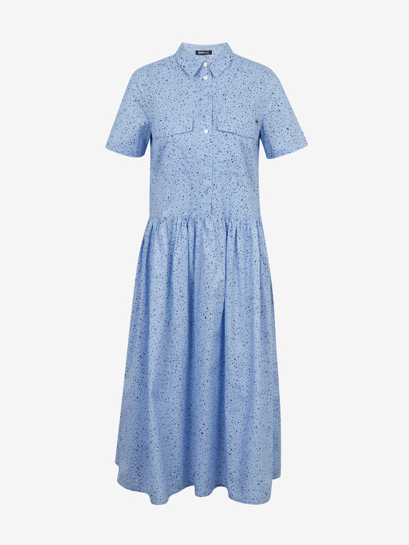 ZOOT.lab Svijetloplava ženska midi haljina s uzorkom ZOOT.lab Reed