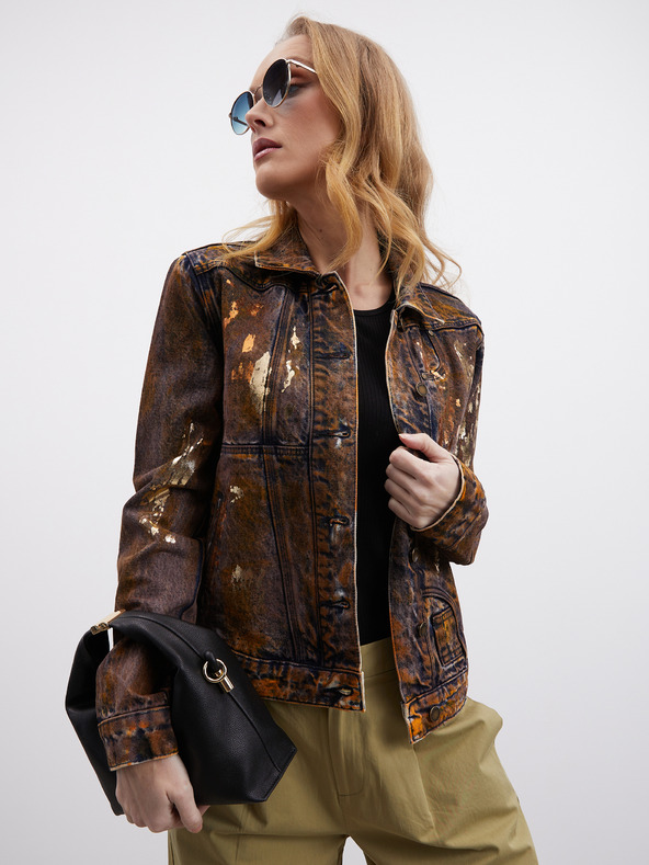 ZOOT.lab Kaki ženske široke hlače ZOOT.lab Tersita