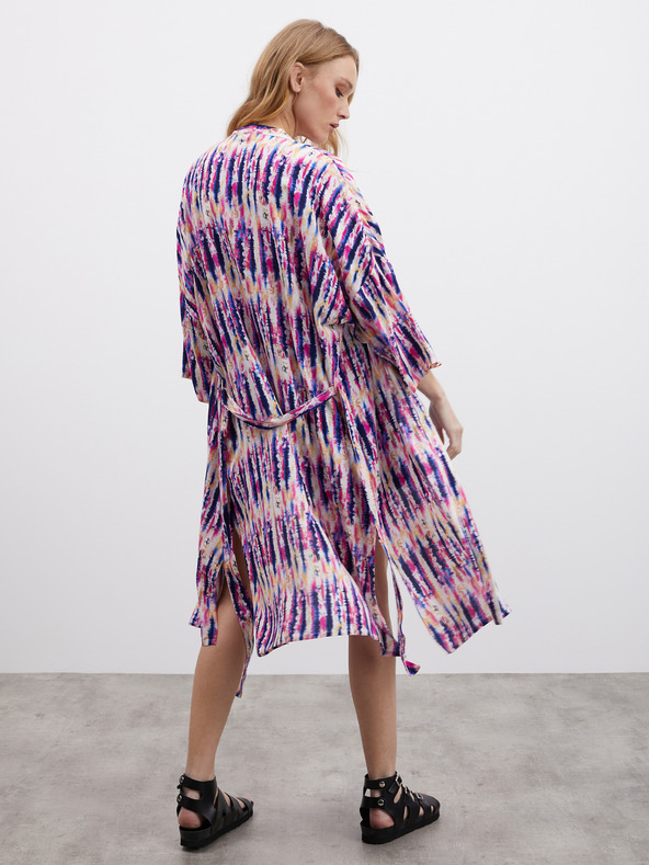 ZOOT.lab Ružičasto-ljubičasta ženska preklopna haljina s uzorkom ZOOT.lab Fifi