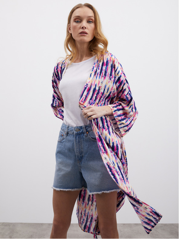 ZOOT.lab Ružičasto-ljubičasta ženska preklopna haljina s uzorkom ZOOT.lab Fifi