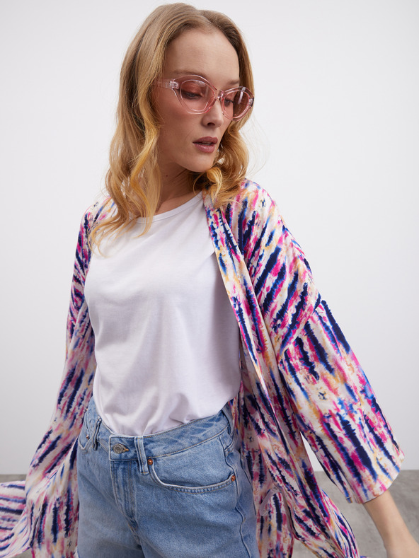 ZOOT.lab Ružičasto-ljubičasta ženska preklopna haljina s uzorkom ZOOT.lab Fifi