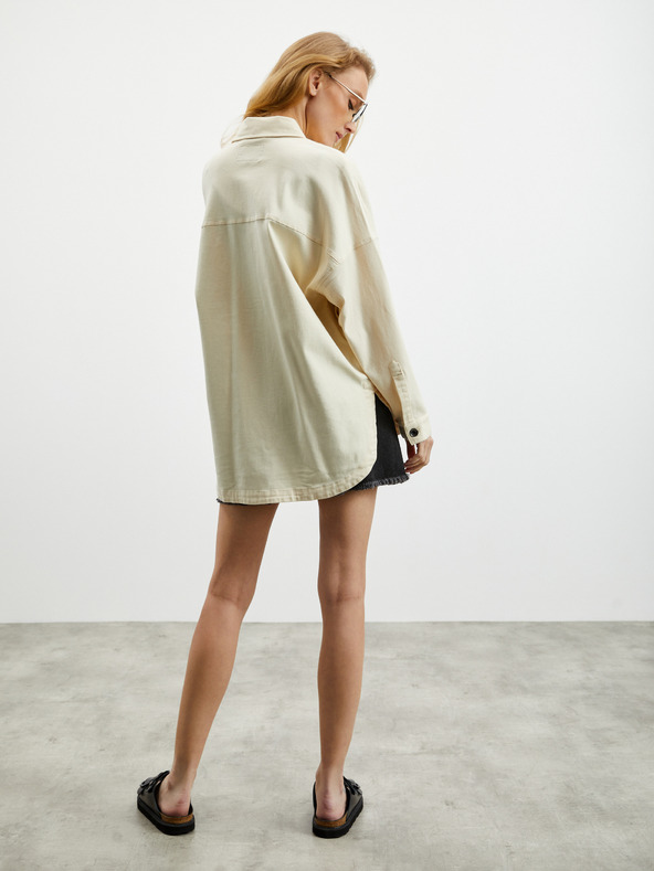 ZOOT.lab ZOOT.lab Becca krem ​​ženska oversize košulja