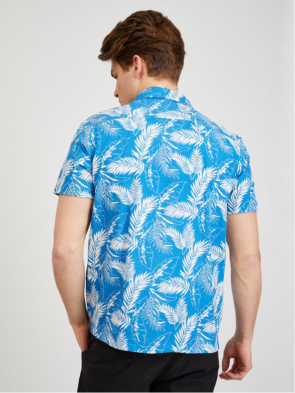 ZOOT.lab ZOOT.lab Darrel plava muška košulja kratkih rukava s uzorkom