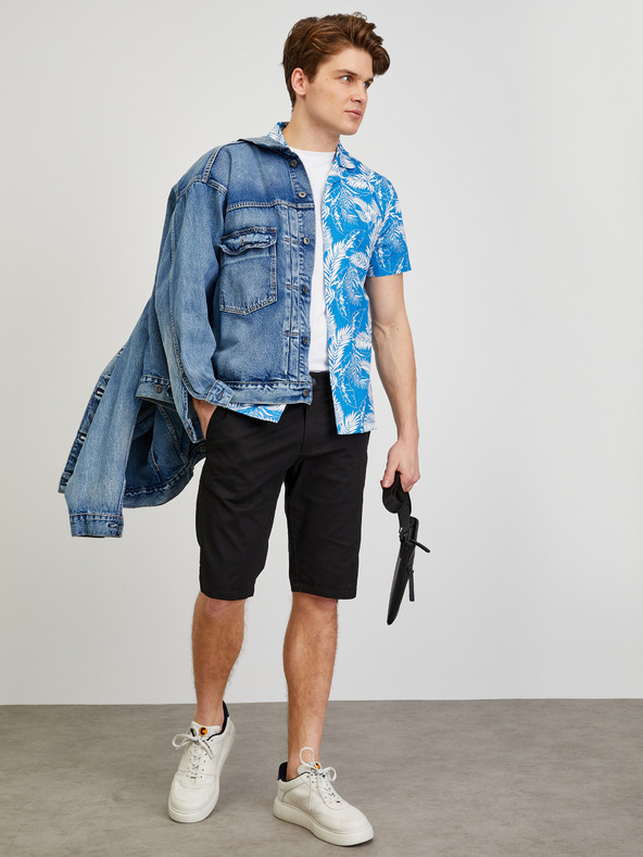 ZOOT.lab ZOOT.lab Darrel plava muška košulja kratkih rukava s uzorkom