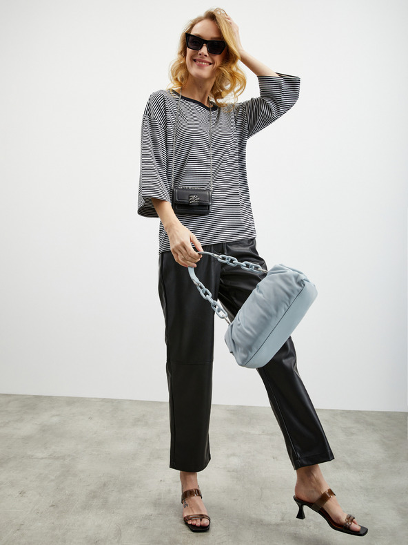 ZOOT.lab Crna ženska majica na pruge ZOOT.lab Dolly