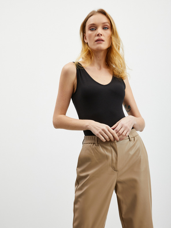 ZOOT.lab Crni ženski rebrasti bodi ZOOT.lab Olga