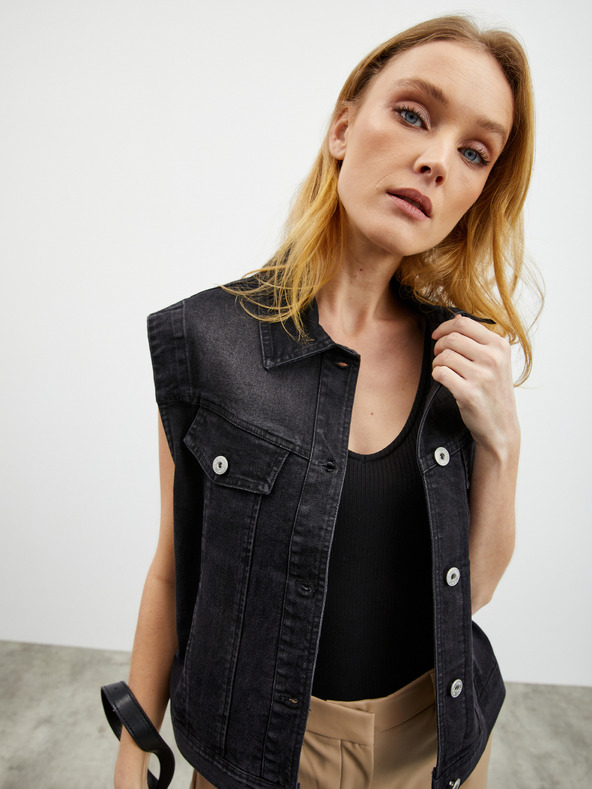 ZOOT.lab Crni ženski rebrasti bodi ZOOT.lab Olga