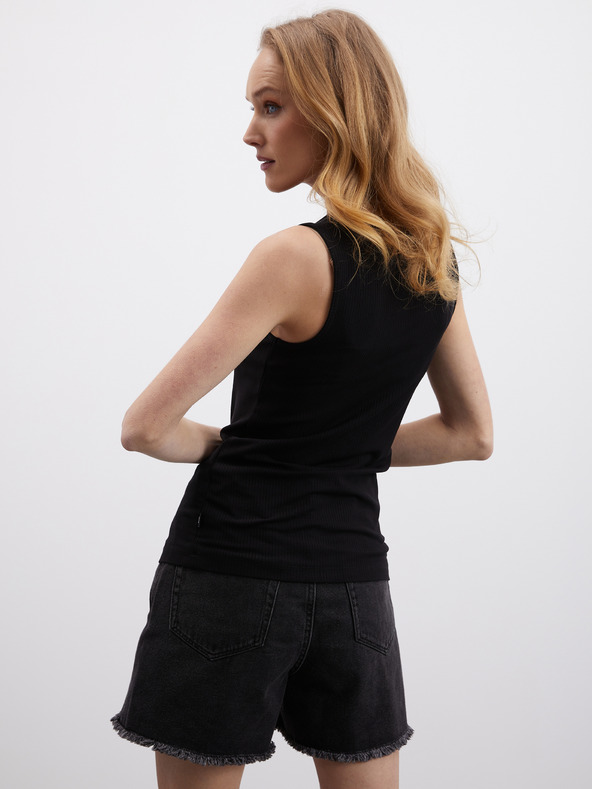 ZOOT.lab Crna ženska rebrasta majica bez rukava ZOOT.lab Reza