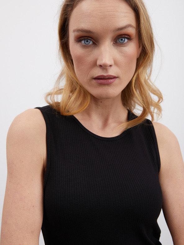 ZOOT.lab Crna ženska rebrasta majica bez rukava ZOOT.lab Reza