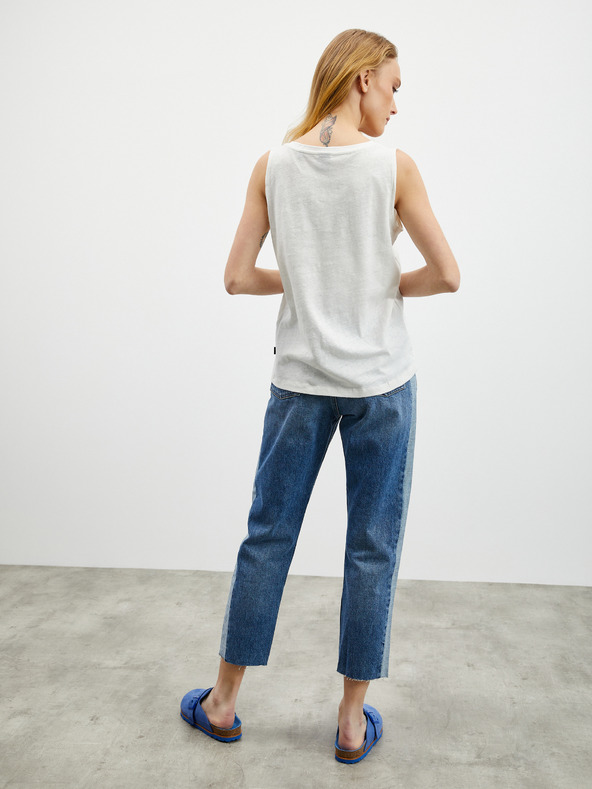 ZOOT.lab Bijela ženska lanena majica bez rukava ZOOT.lab Josi