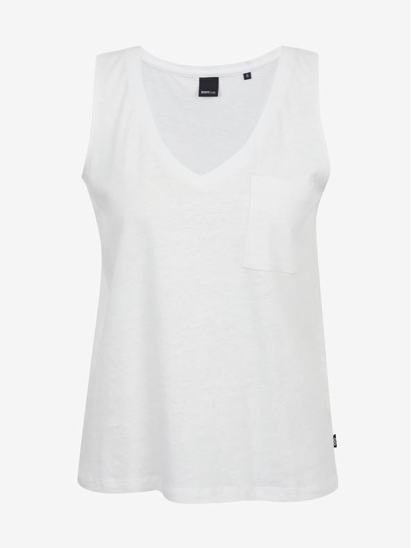 ZOOT.lab Bijela ženska lanena majica bez rukava ZOOT.lab Josi