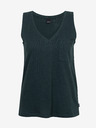 ZOOT.lab Tamno zelena ženska lanena majica bez rukava s džepom ZOOT.lab Josi
