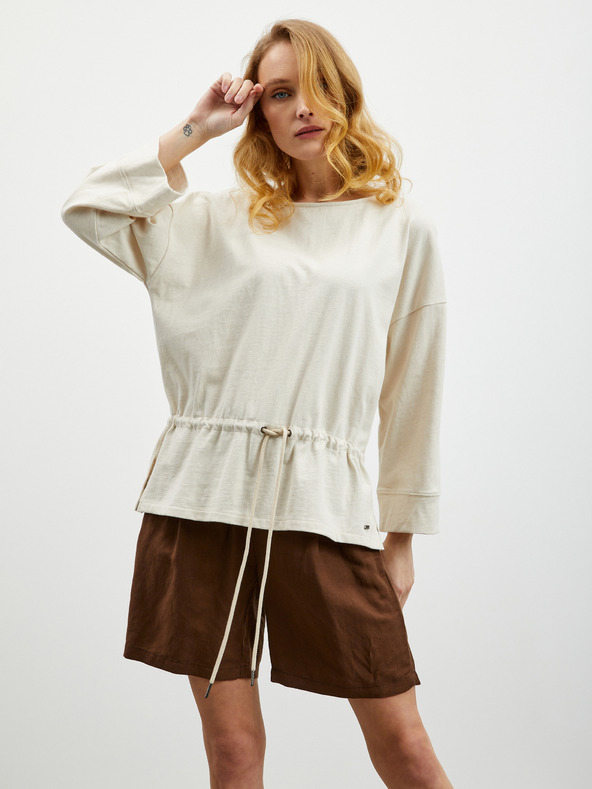 ZOOT.lab Krem oversized trenirka s vezicama oko struka ZOOT.lab