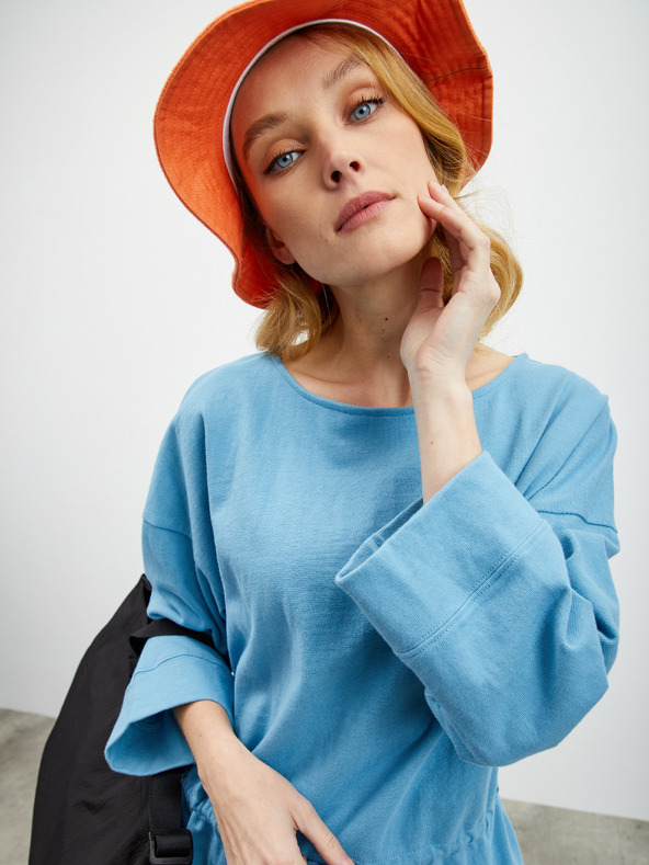 ZOOT.lab Svijetloplava ženska oversize majica s uzicom u struku ZOOT.lab Sash