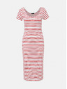 ZOOT.lab Crveno-bijela prugasta osnovna haljina ZOOT.lab Junne