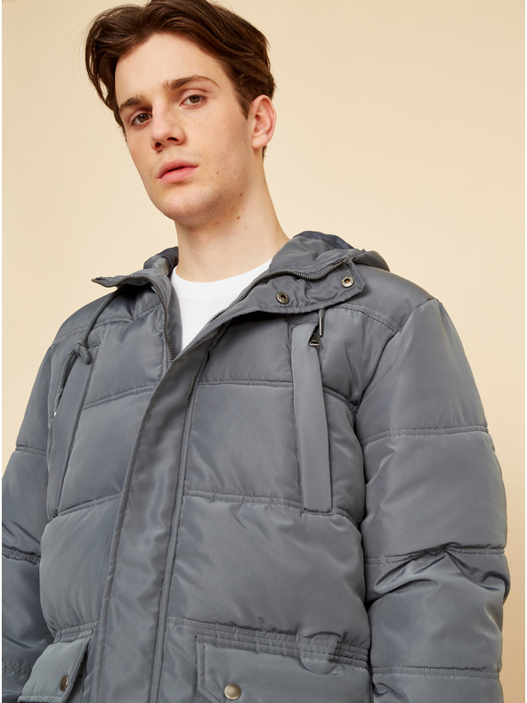 ZOOT.lab Siva muška prošivena zimska jakna ZOOT.lab