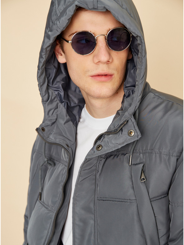 ZOOT.lab Siva muška prošivena zimska jakna ZOOT.lab