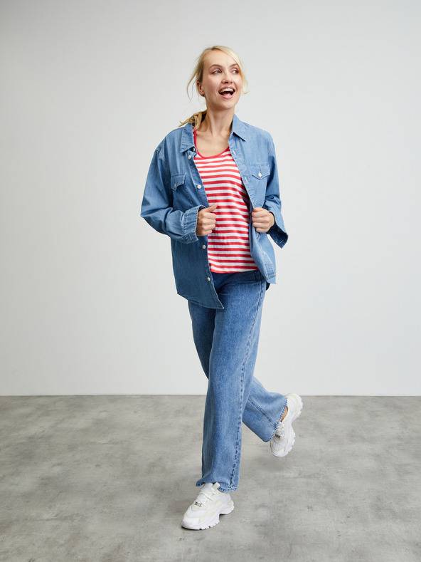 ZOOT.lab Bijelo-crvena ženska majica na pruge ZOOT.lab Josefina