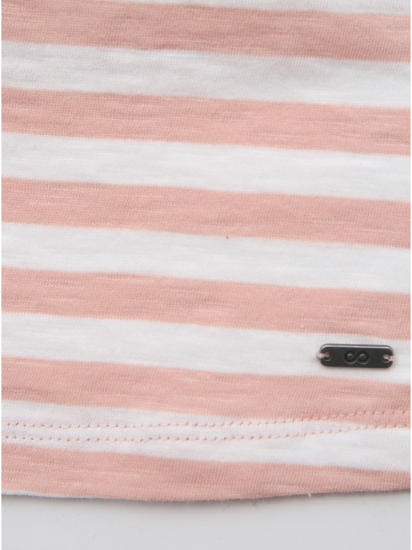 ZOOT.lab Bijelo-roza ženska majica na pruge ZOOT.lab Josefina