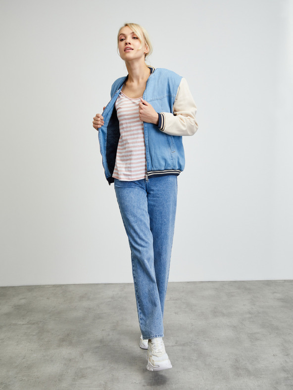 ZOOT.lab Bijelo-roza ženska majica na pruge ZOOT.lab Josefina