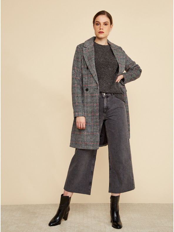 ZOOT.lab ZOOT.lab Gabrielle tamno sivi ženski zimski kaput na kockice