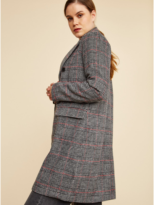 ZOOT.lab ZOOT.lab Gabrielle tamno sivi ženski zimski kaput na kockice