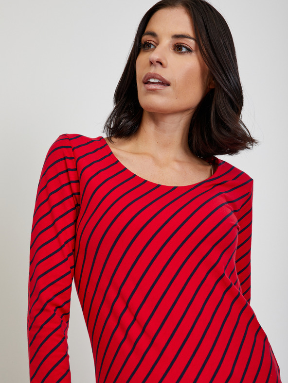 ZOOT.lab Crvena ženska majica na pruge ZOOT.lab Karin