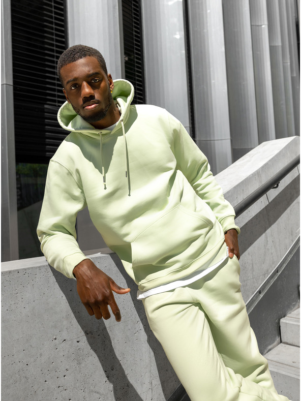 ICOONIC Svijetlo zelene unisex osnovne trenirke ICOONIC