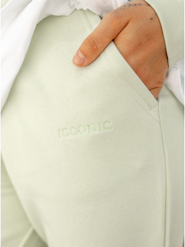 ICOONIC Svijetlo zelene unisex osnovne trenirke ICOONIC