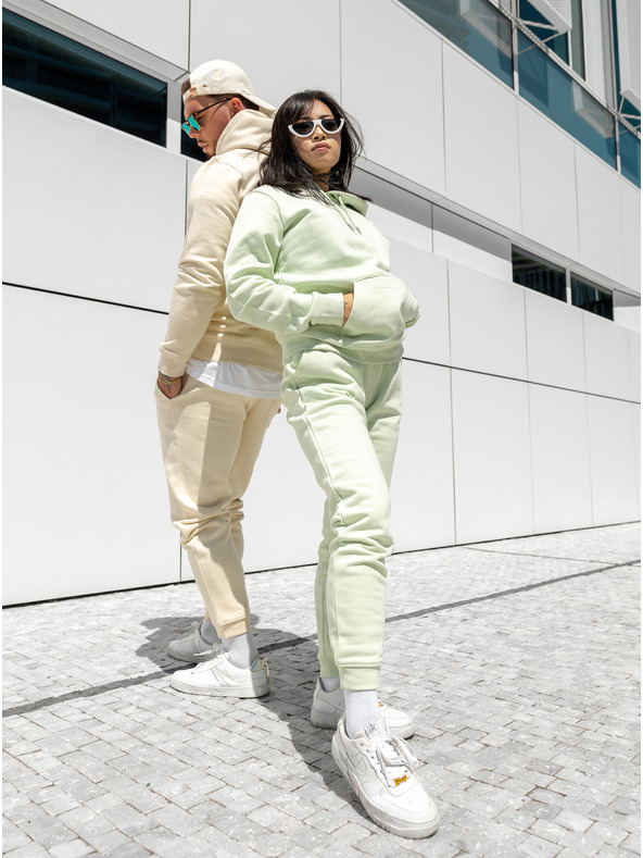 ICOONIC Svijetlo zelene unisex osnovne trenirke ICOONIC