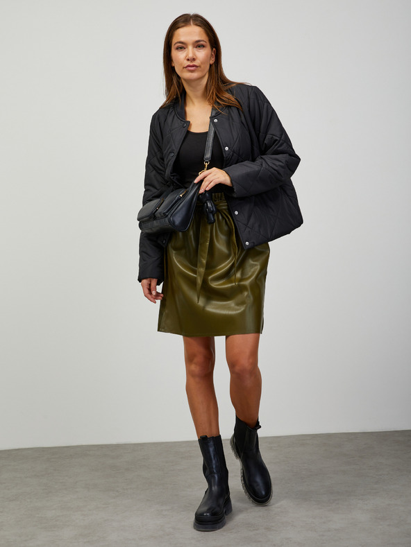 ZOOT.lab Kaki ženska suknja od umjetne kože na veze ZOOT.lab Ryoko