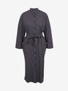ZOOT.lab Tamno siva ženska košulja haljina sa dodatkom lana ZOOT.lab Darsha