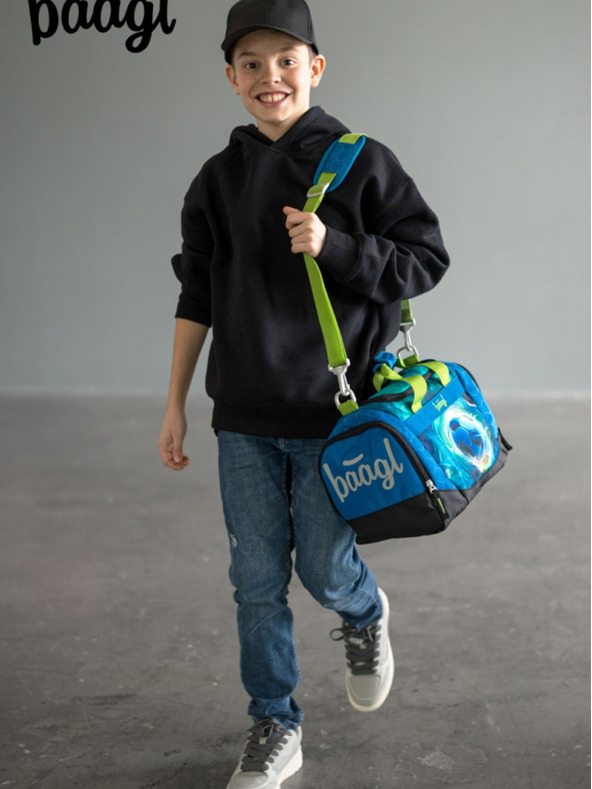 BAAGL  Plava dječja sportska torba Nogomet Lopta Baagl