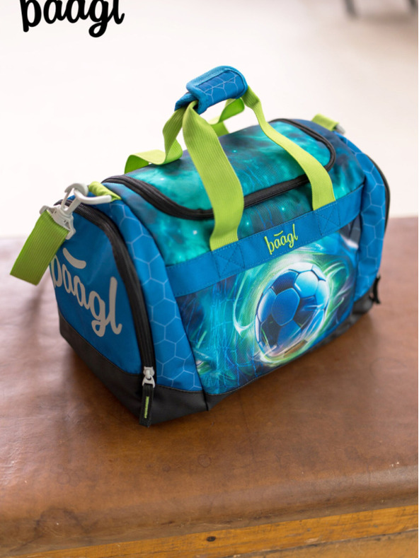 BAAGL  Plava dječja sportska torba Nogomet Lopta Baagl