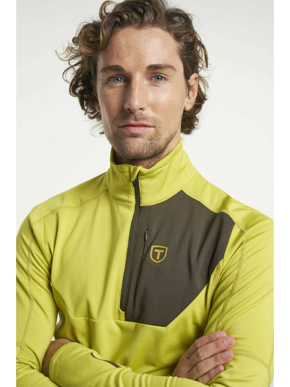 Tenson Muška funkcionalna majica s kapuljačom Tenson Txlite Halfzip M žuta