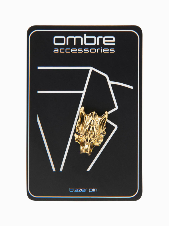 Ombre Clothing Gold Ombre Clothing vuk metalna ukrasna značka