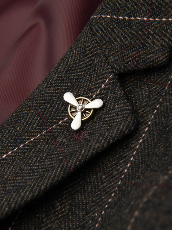 Ombre Clothing Metalik ukrasna odjeća propeler krem ​​Ombre Clothing