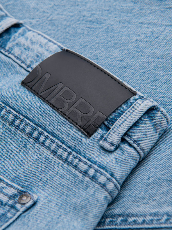 Ombre Clothing Muške klasične isprane traperice REGULAR FIT plava Ombre odjeća