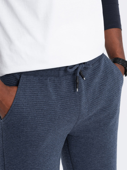 Ombre Clothing Muška pletena trenirka Otomanska - tamnoplava V1 OM-SRSK-0150 Ombre odjeća